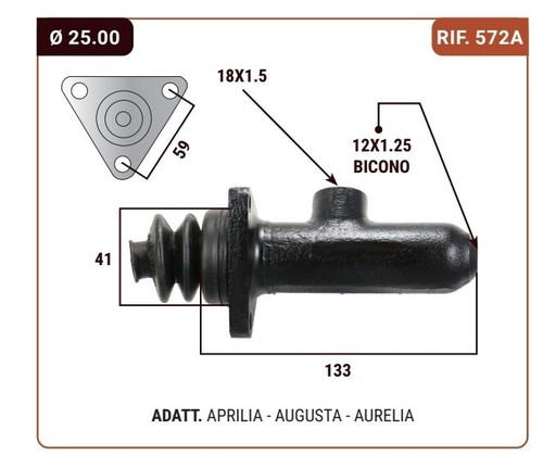 Pompa freno lancia aprilia - freno,