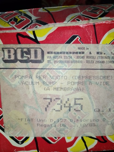 Pompa vuoto depressore - pompa,