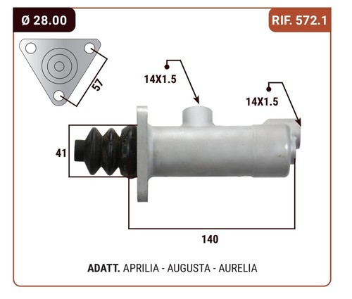 Pompa freno lancia aprilia - freno,